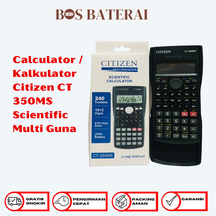 

Terlaris Calculator / Kalkulator Citizen CT 350MS Scientific Multi Guna SALE