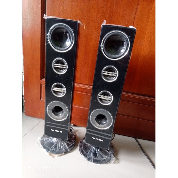 Kaki - Stand - Dudukan Speaker Tower Polytron 24-32 Inch Model Baru + Baut