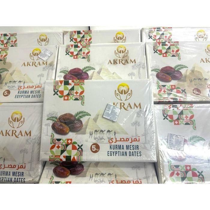 

Kurma Mesir Akram Egyptian Dates 5Kg Premium Quality Makanan Manis