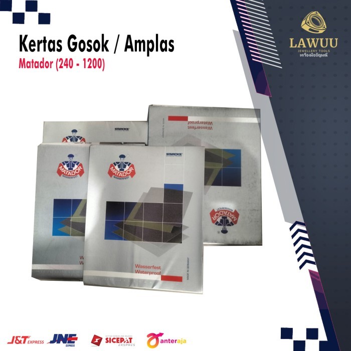 *#*#*#] Kertas Gosok / Amplas Water proof Merk Matador ( Kasar - Halus)