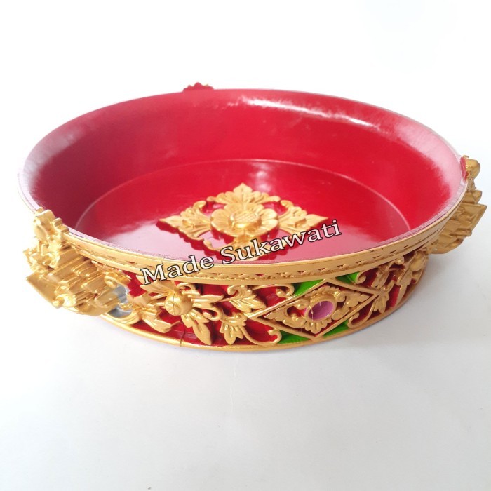 {{{{}}] Wadah bokor tatakan sodan ukir gayatri bali 19cm