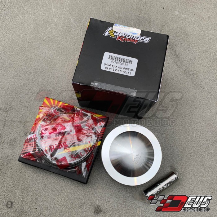 Piston Mentah Kawahara 64Mm Pin 13 Set Double Ring/ Seher Jenong 64 Mm