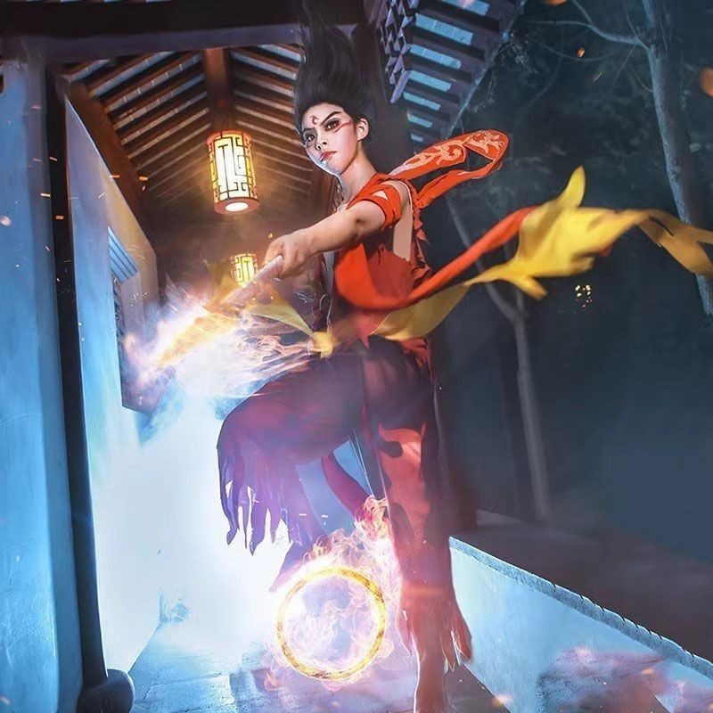 Nezha: Anak Laut Anak-anak cosplay Set Lengkap