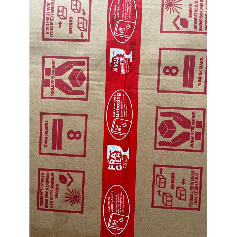 

Viral Lakban Fragile Unboxing 45Mm X 90Yard T7 1Dus Packing Aman