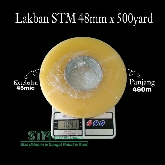 

Barang Terlaris Lakban Stm Jumbo Industri 48Mm X Full 500Yard Opp Tape Kualitas Super Cod