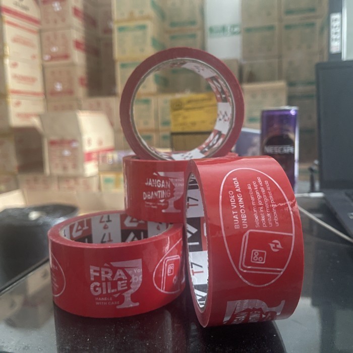 

Promo Fly Home Lakban Fragile Vidio Unboxing 100 Yard 1 Dus 36Pcs Packing Aman