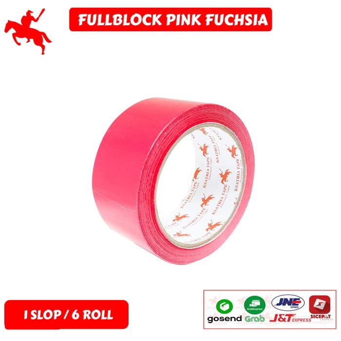 

Barang Terlaris [Termurah] Lakban Opp Tape / Lakban Warna Pink Fuchsia Slop 80 Yard Packing Aman