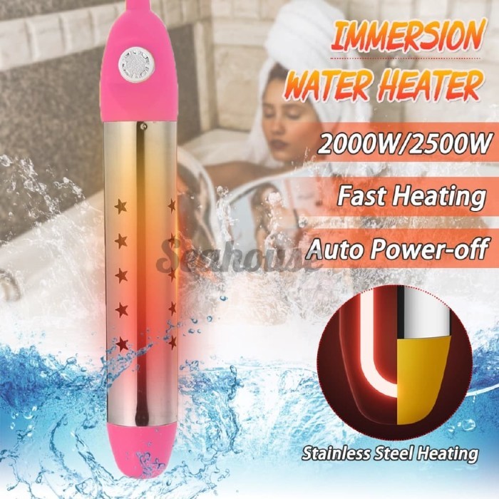 Alat Pemanas Air Elektrik Portable 2000w 220v 2500w Untuk Kamar Mandi