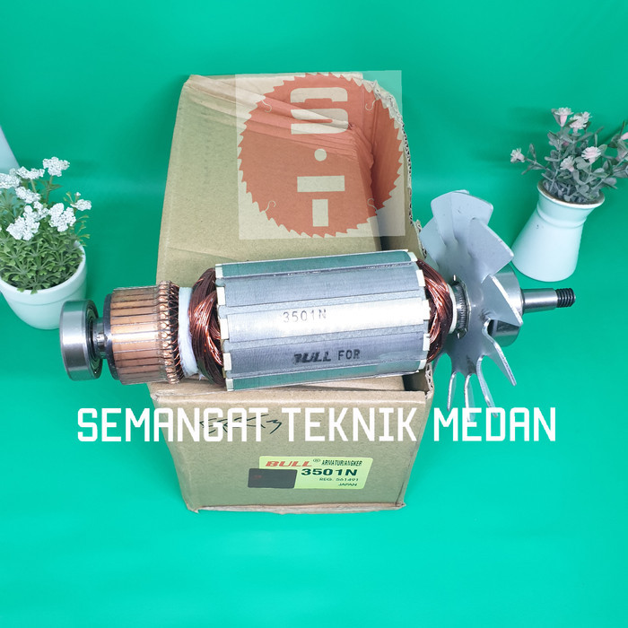 NEW ARMATURE ANGKER GROOVING GROOVE GROVER CUTTER 7" FUJIYAMA 3501N BULL