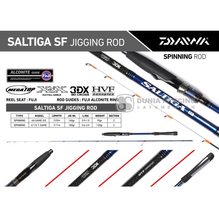 Joran Jigging DAIWA SALTIGA SF 68 Game 611B T-Game 611S T-Game cro Jigging