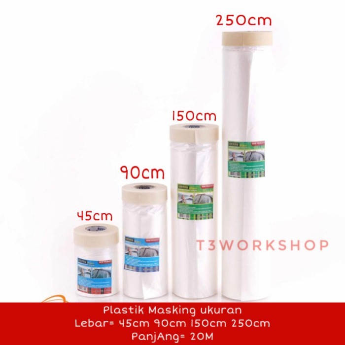 

Sale Pretape Masking Film With Tape 20M X 55Cm 110Cm 140Cm 180Cm 200Cm