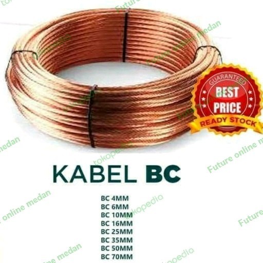 ] Kabel BC 6 mm / cable ground / gronding 6mm / anti petir tembaga