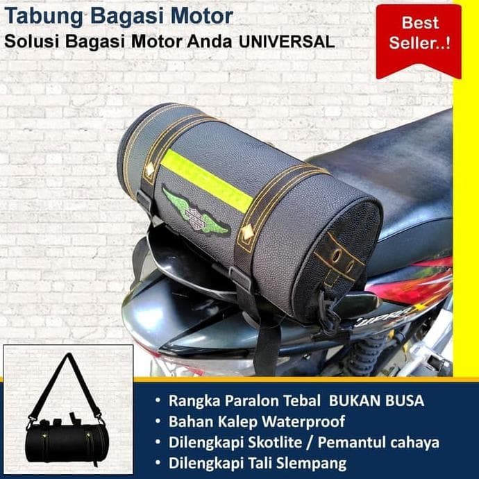 TABUNG JAS HUJAN MOTOR RANGKA PARALON TAS BAGASI BOX JAS HUJAN BESAR