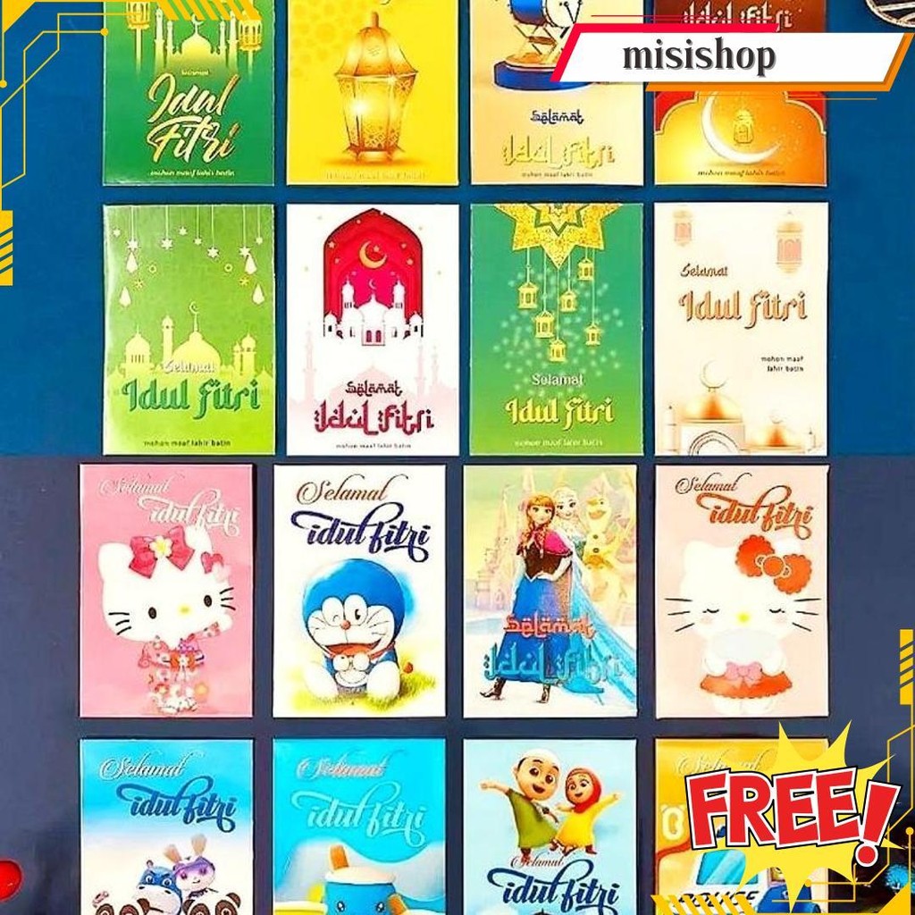 

10Pcs Amplop Lebaran Siap Pakai Ukuran Medium Uang Lipat 1 Siap Kirim