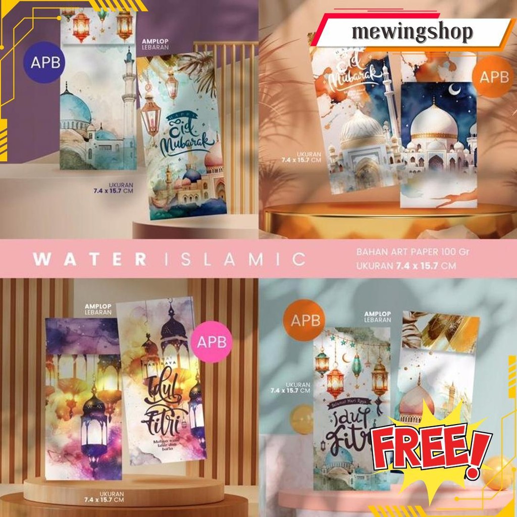 

Amplop Lebaran Murah (Isi 100 Pcs) | Bahan Artpaper 100 Gsm | | Ada 4 Desain Sesuai Tema | Amplop Idul Fitri Grosir Original Produk