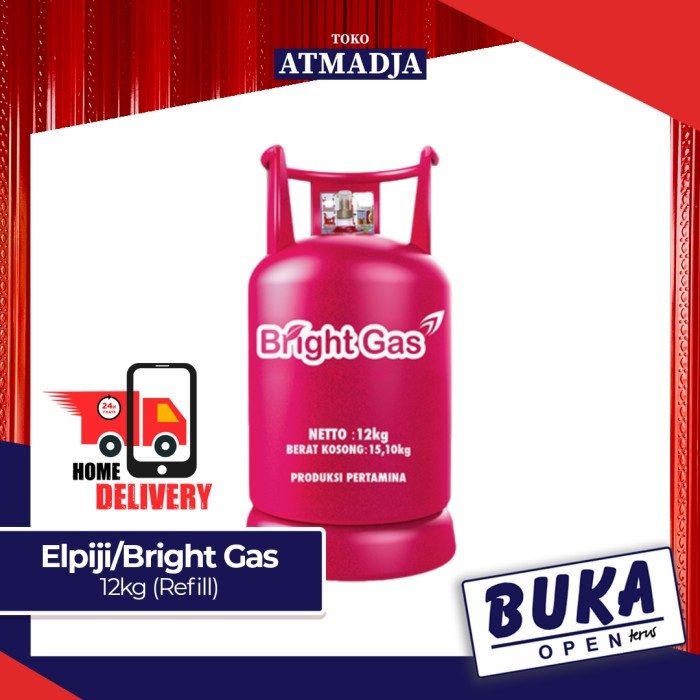 TERBARU Elipiji /LPG / Bright Gas 12kg (Refill - Delivery Toko)