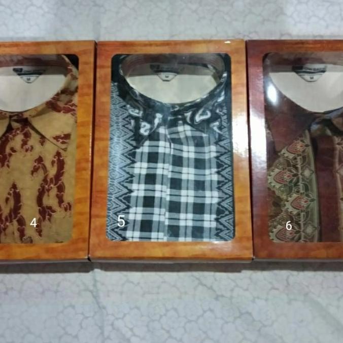 Baju Batik Lapis OW Lengan Pendek (dapat Dus) Ukuran M-L Terlaris