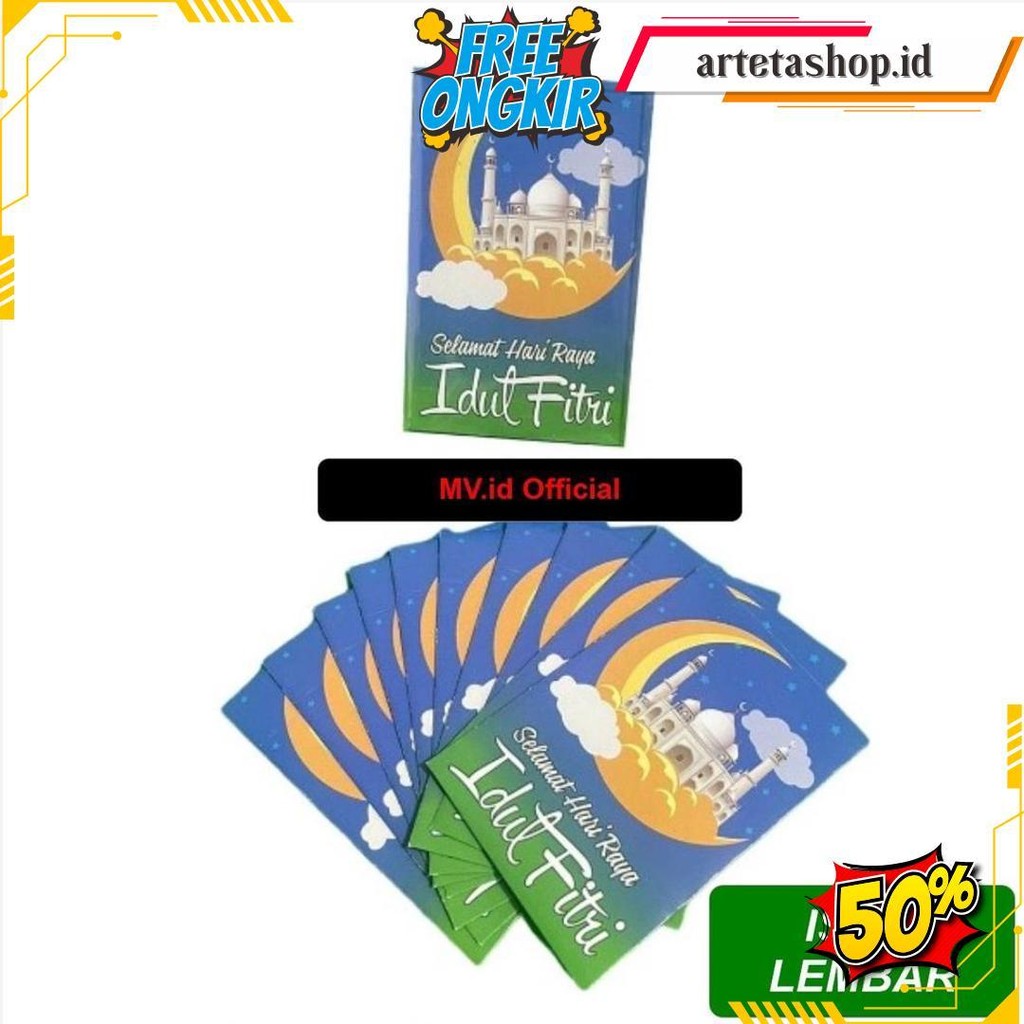 

Ready Stok 50 Lembar Amplop Lebaran Angpao / Amplop Hari Raya / Amplop Lebaran Termurah Mika Isi 50 Lembar Kemasan Premium Eid Mubarak Idul Fitri 2025 Termurah Terlaris