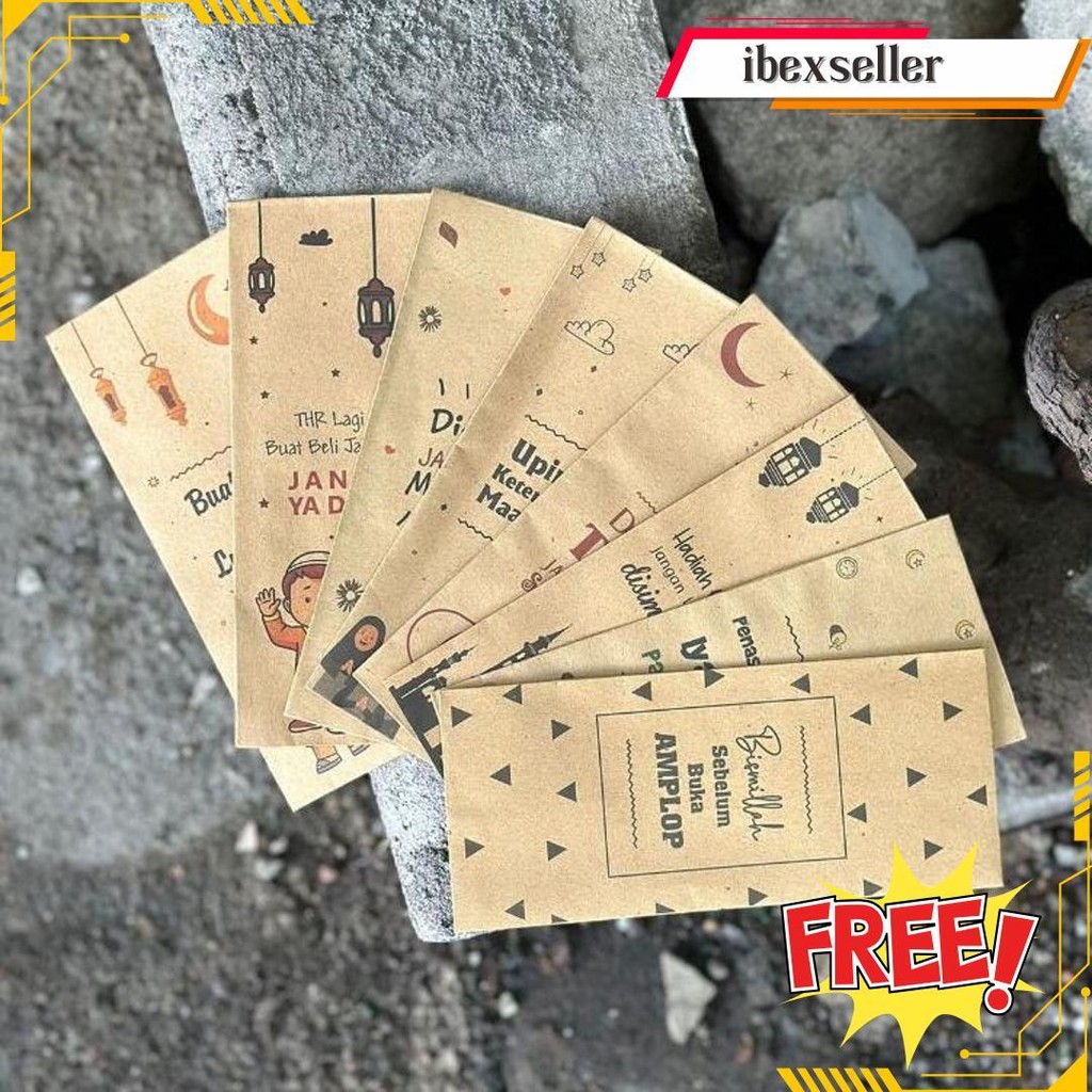 

Amplop Lebaran / Amplop Hari Raya Idul Fitri / Angpau Lebaran Gratis Ongkir
