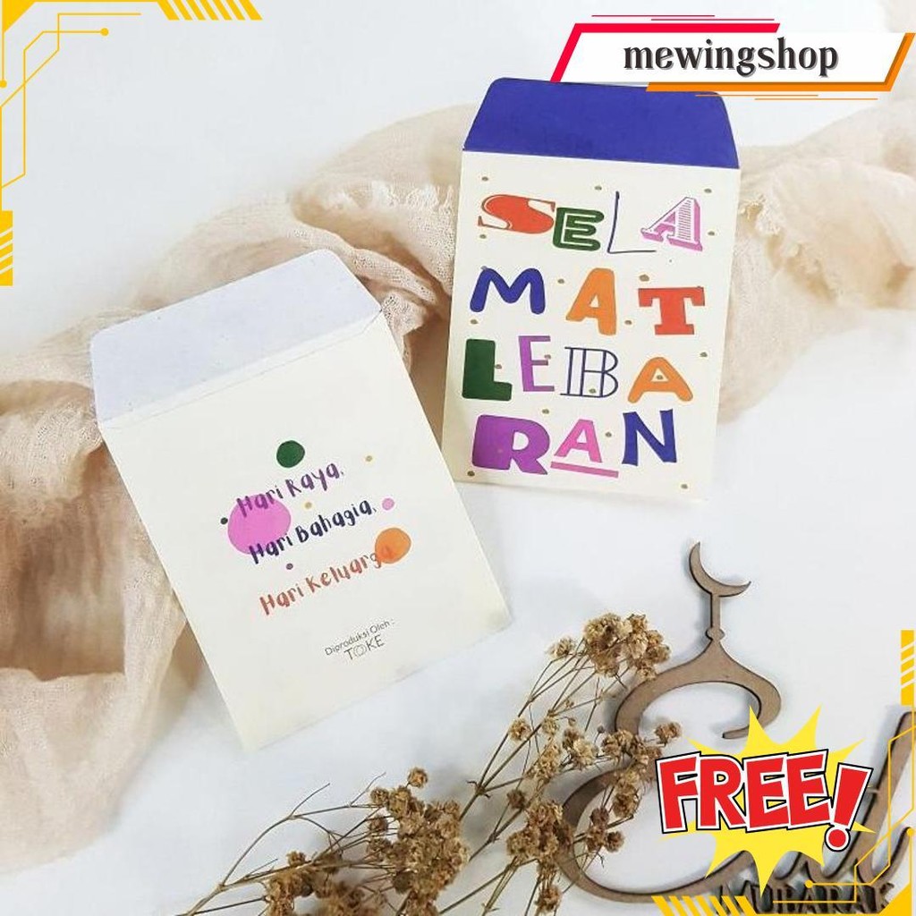 

(Isi 10-50Pcs) Amplop Lebaran/Amplop Thr Idul Fitri Kecil Uang Lipat Cod