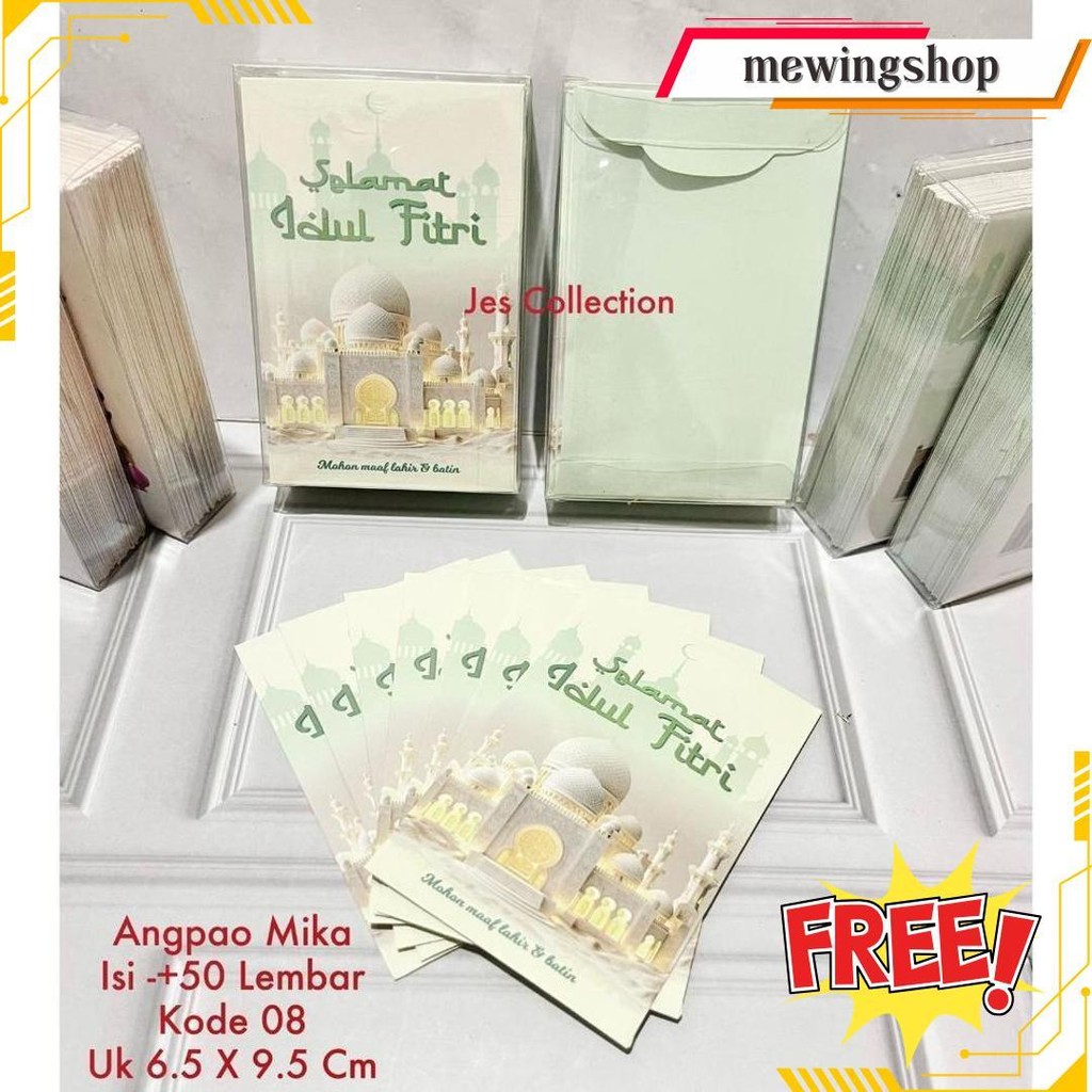 

Amplop Lebaran Idul Fitri Murah Meriah Ready Stock Kotak Mika Isi 50 Lembar Ukuran Gratis Ongkir