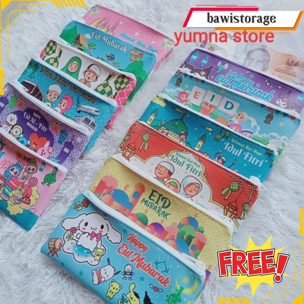 

(12Pcs) Amplop Lebaran Printing Panjang / Tepak Printing Original Produk