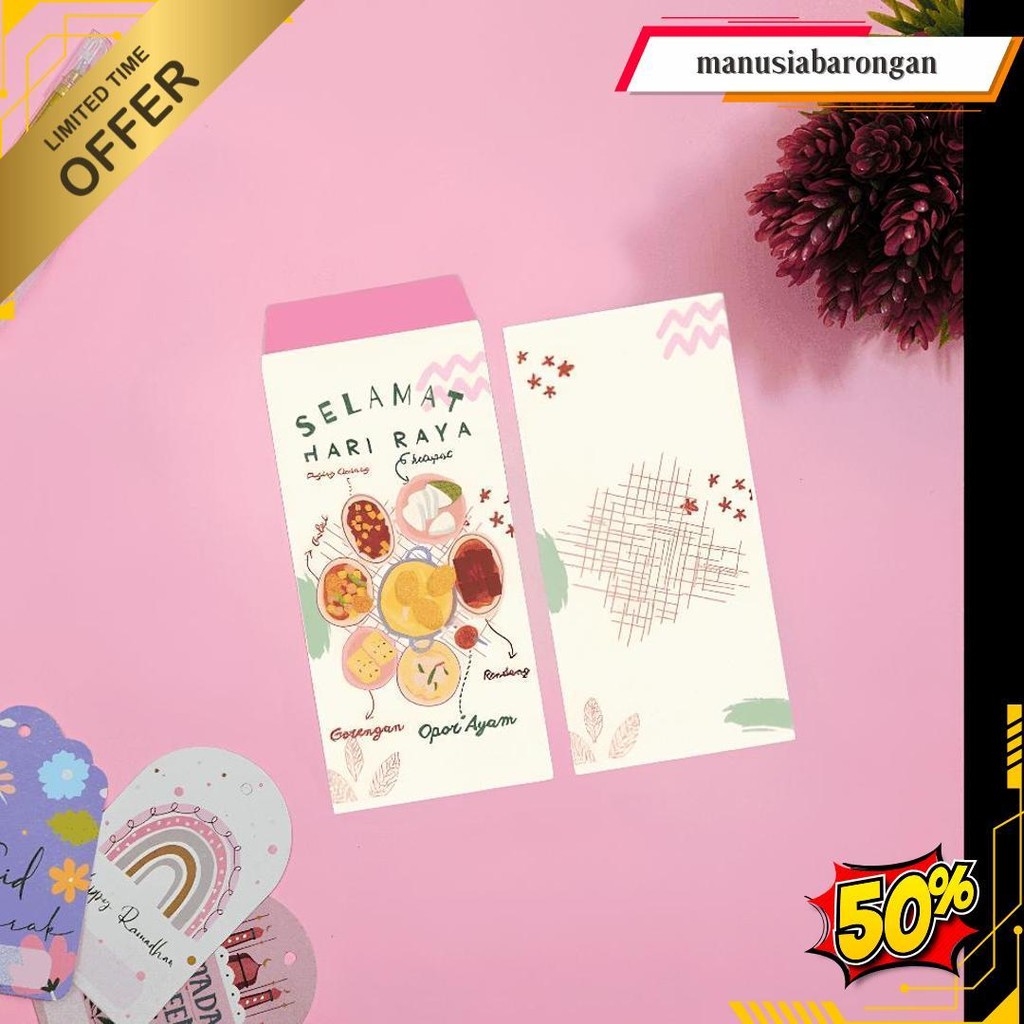 

[ Isi 30 Pcs ] Amplop Lebaran Panjang/Angpao Lebaran/Amplop Lebaran Aesthetic/Amplop Thr Idul Fitri 2025 Terlaris