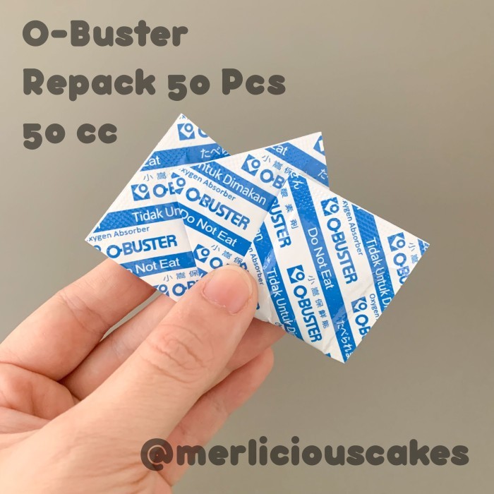 

!!!!!!] 50 Pcs Repack O Buster 50 cc O-Buster Oxygen Absorber Pengawet Makanan