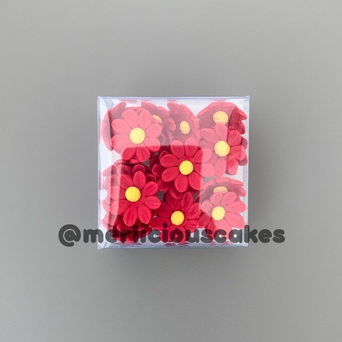 

Buruan serbu] Daisy 45 Merah Bunga Gumpaste Flower Cake Kue Topper