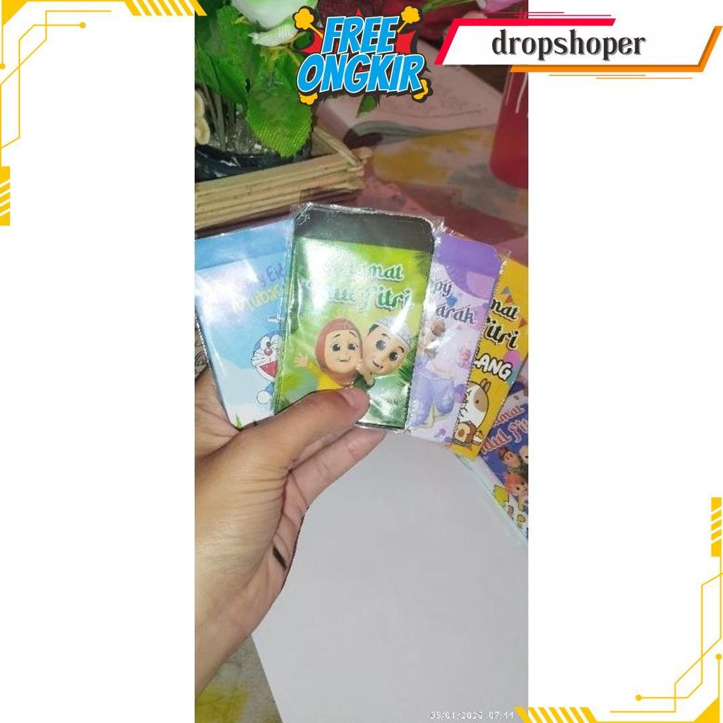 

(Isi 100 Pcs) Paket Bundle Amplop Lebaran Mini Snack Muslim Kartun Estetik Dan Non Label Idul Fitri Original Produk