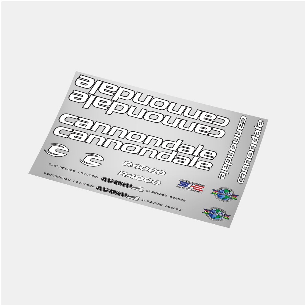 Cannondale R4000 Frameset / Sticker / Decal Sepeda