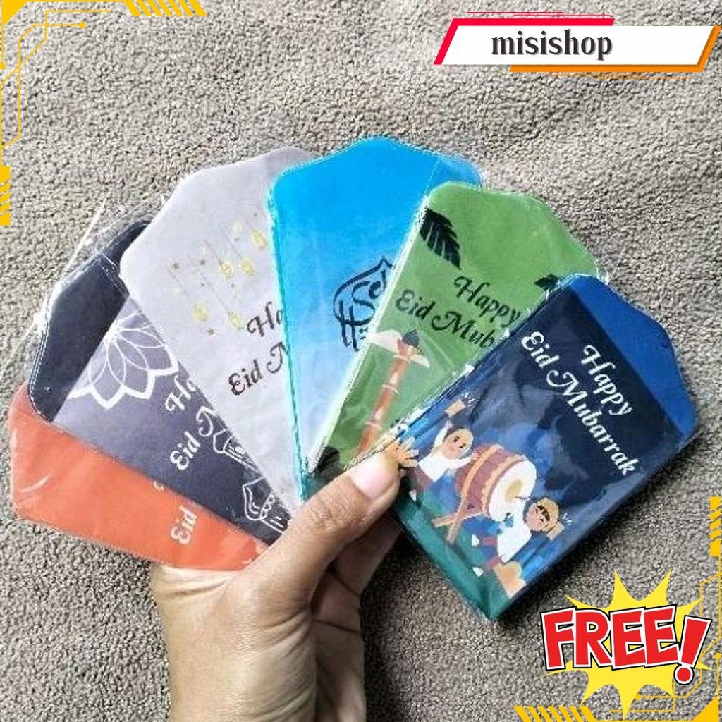 

(100 Pcs) 10 Pack Amplop Lebaran Motif Muslim Islami Ukuran Medium Termurah Banget