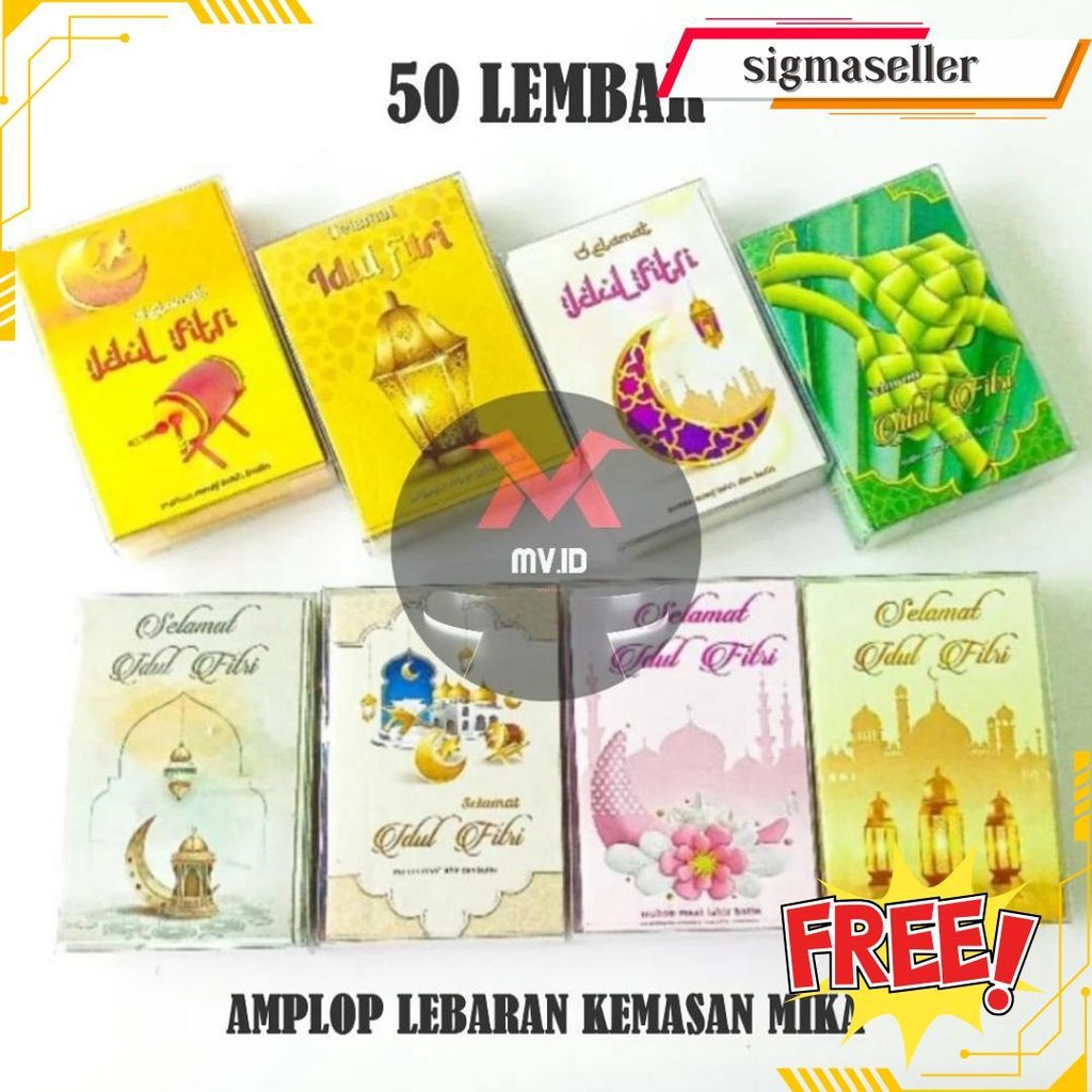 

[50 Lembar] Amplop Lebaran Kemasan Mika Isi 50 Lembar Amplop Idul Fitri Thr Lucu Gift Eid Mubarak Motif Banyak Islamic Dan Kartun Lucu 2025 Hari Raya Gratis Ongkir