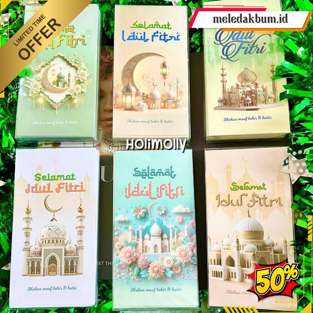 

Hm - Amplop Panjang Mika Islami Viral Hari Raya Idul Fitri 2025 - Lebaran Isi 50 Siap Kirim