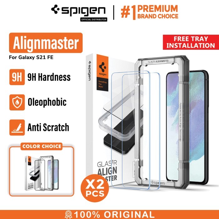 Tempered Glass Samsung Galaxy S21 Fe Spigen Alignmaster Full Cover