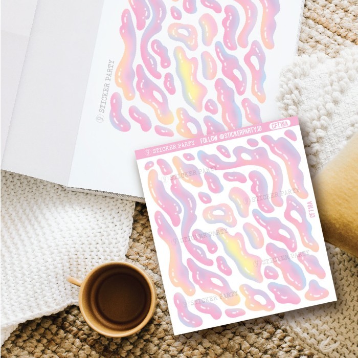 

```````] Sticker Party Stiker Gelembung Bubble Balloon Pink CFT19A