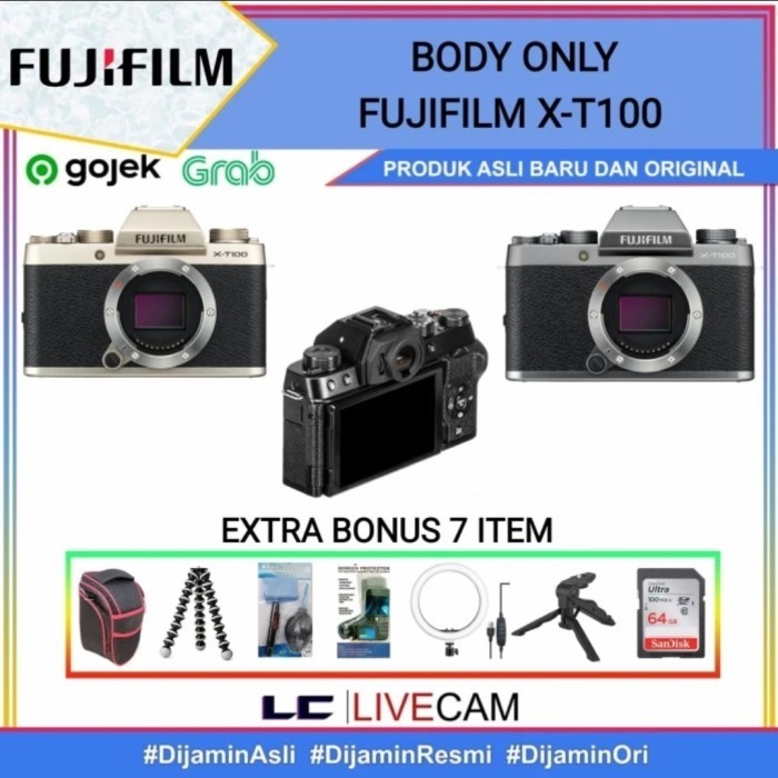 Body Only Fujifilm X-T100 / Kamera Fujifilm X-T100 / Fujifilm Xt100 Bo