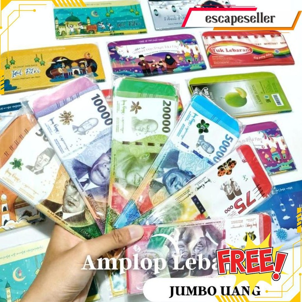 

[Ready Stock] Amplop Lebaran Motif Snack Muslim Viral | Amplop Lebaran 2024 Cod