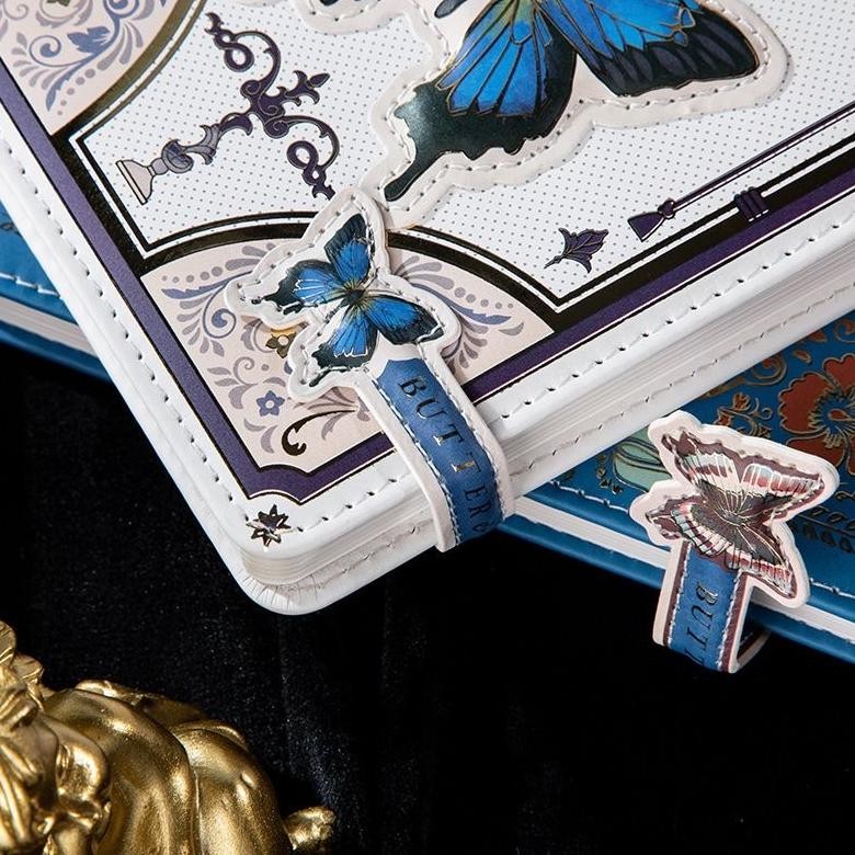 

PROMO Magnetic Notebook Butter & Fly / Buku Diary PU Leather Buku Tulis 0796 aa-68