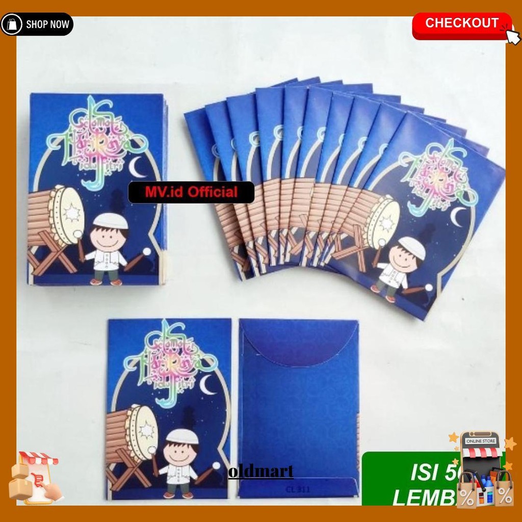 

Ready Stok 50 Lembar Amplop Lebaran Angpao / Amplop Hari Raya / Amplop Lebaran Termurah Mika Isi 50 Lembar Kemasan Premium Eid Mubarak Idul Fitri 2025 Termurah Bisa Cod