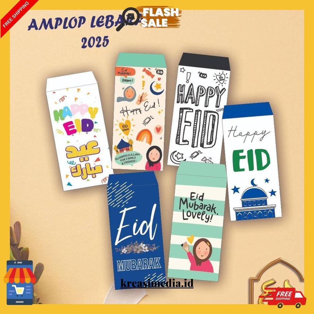 

(10 Pcs) Amplop Lebaran/Eid Mubarak/Ramadan Kareem/Idul Fitri/Amplop Unik/Amplop Lebaran Angpao Bisa Cod