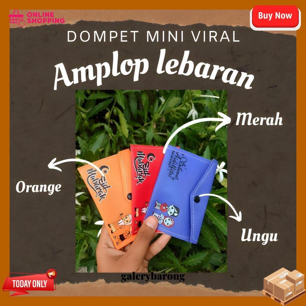 

[ 12 Pcs ]Mini Dompet Amplop Lebaran 2023/Idul Fitri 2023(Dapat 12Pcs) Cod