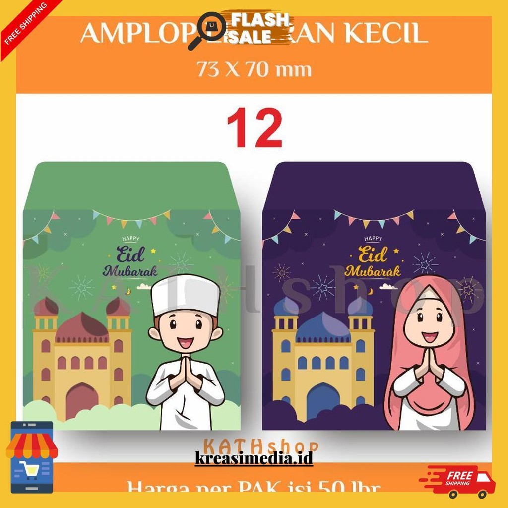 

Kathshop - Buy3 Free1 Isi 50 Pcs Angpao Thr Lebaran / Amplop Idul Fitri Kecil Termurah Banget