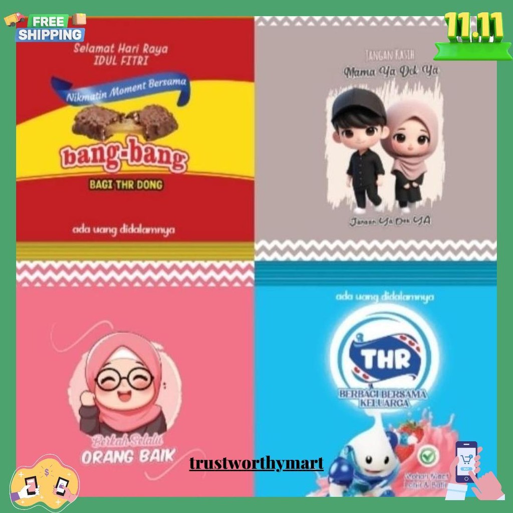 

Amplop Permen Lebaran Isi 18 Siap Kirim