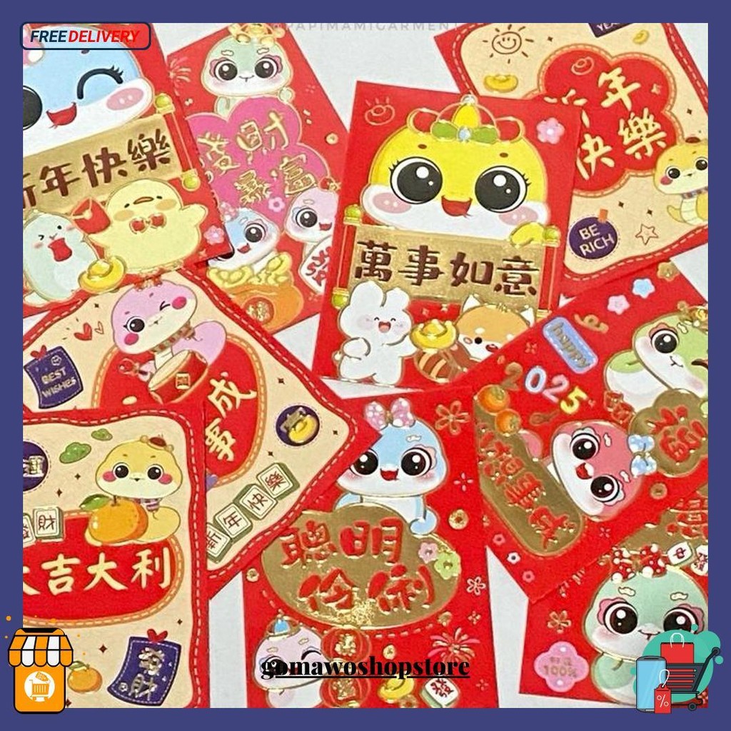 

Aneka Angpao Lucu Imlek Idul Fitri Cny Amplop Merah Cod