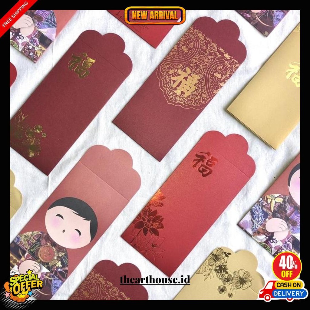 

Angpao Premium / Angpao Merah Angpao Panjang / Angpao Imlek / Angpao Chinese New Year Cny / Hongpao / Angpao Tepai Siap Kirim