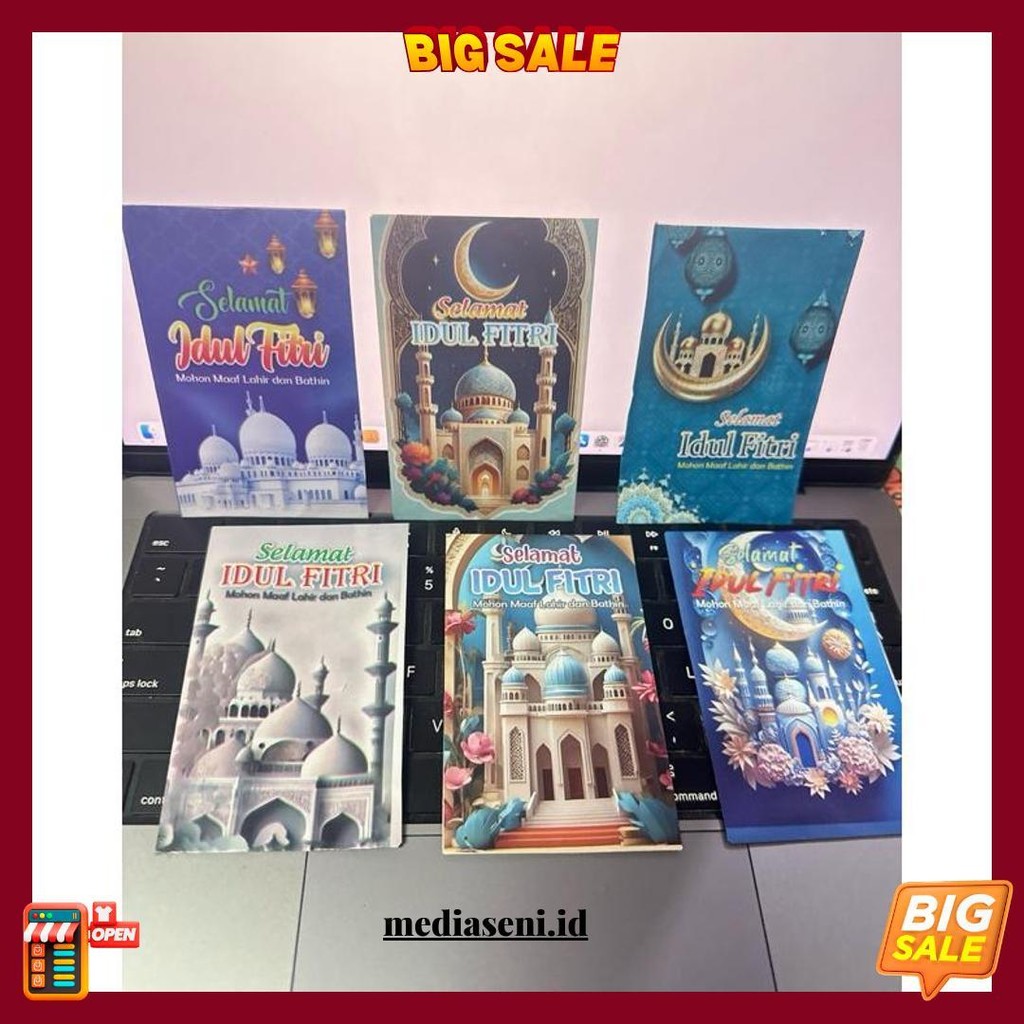 

100Pcs Amplop Lebaran Idul Fitri Karakter Lucu Isi Amplop Mini Grosir Termurah Banget