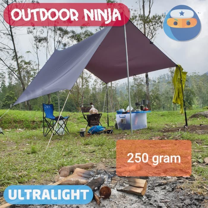 TERBARU Flysheet 20d ultralight Treklite 2x3 rain fly hammock 2x3m odninja BISA GRAB