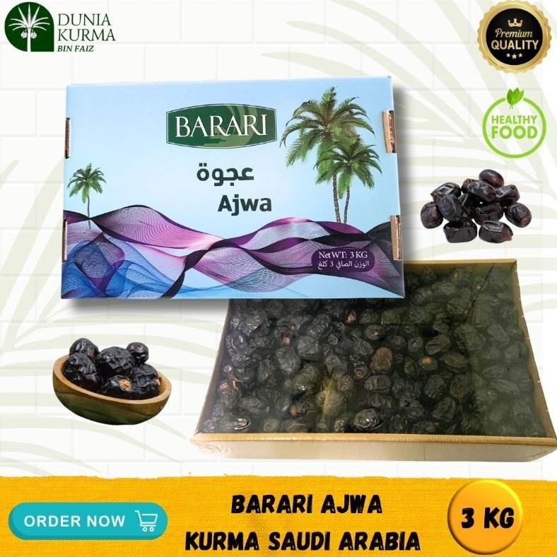 

Kurma Barari Ajwa 3Kg Saudi Arabia