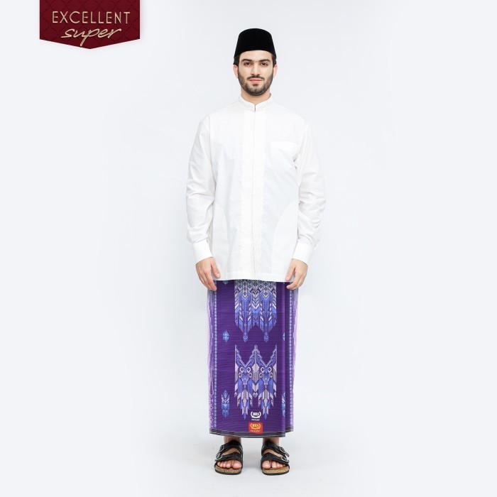 Kosanshoop Sarung Bhs Excellent Gold Motif E58 Jgp Violet 01
